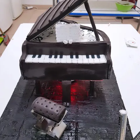Gâteau 3D piano à queue
